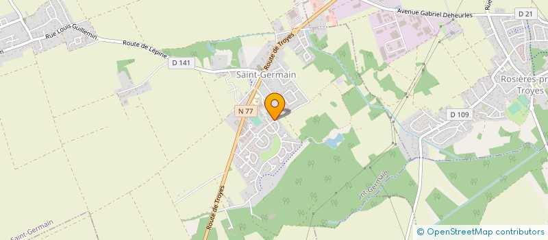 localisation de l'entreprise MADAME CINDY BRULEFERT  SAINT-GERMAIN