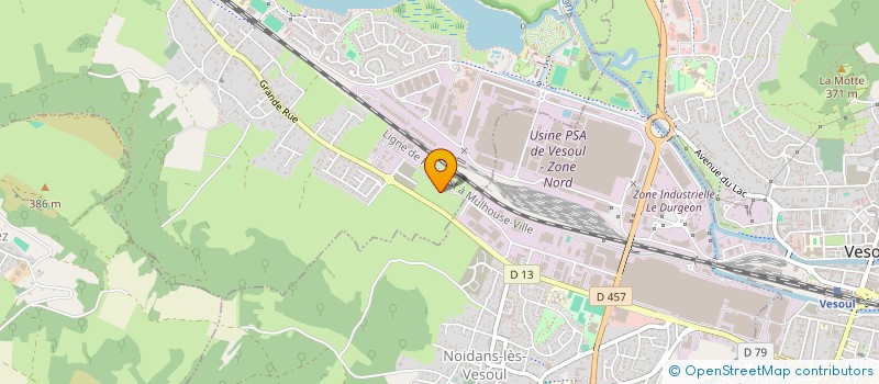 localisation de l'entreprise MADAME CINDY BUGADA  VAIVRE-ET-MONTOILLE