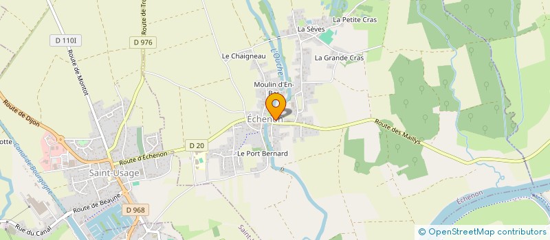 localisation de l'entreprise MADAME CINDY BURET à ECHENON