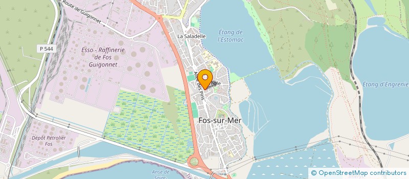 localisation de l'entreprise MADAME CINDY CARRA à FOS-SUR-MER