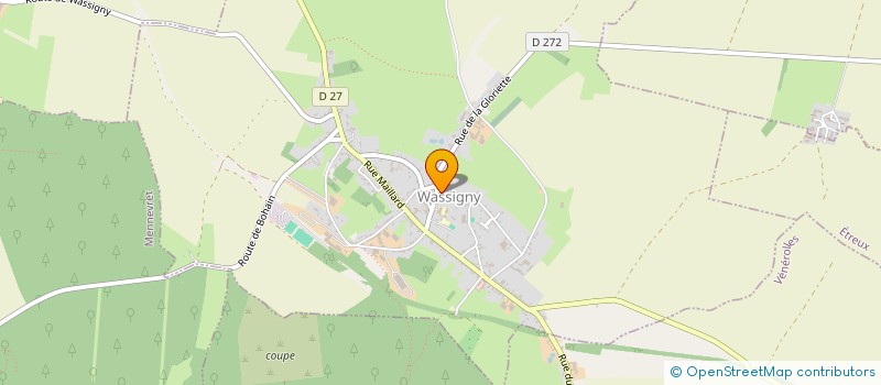 localisation de l'entreprise MADAME CINDY CARTIGNIES  WASSIGNY