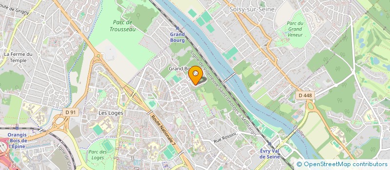 localisation de l'entreprise MADAME CINDY CASSANI  EVRY-COURCOURONNES