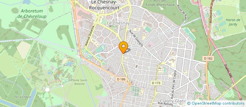 localisation de l'entreprise MADAME CINDY CAYRASSO  LE CHESNAY-ROCQUENCOURT