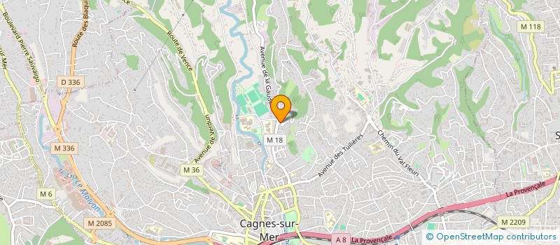 localisation de l'entreprise MADAME CINDY CAZAUX à CAGNES-SUR-MER