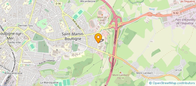 localisation de l'entreprise MADAME CINDY CENSIER à SAINT-MARTIN-BOULOGNE