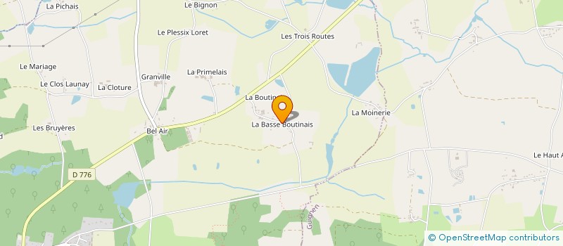 localisation de l'entreprise MADAME CINDY CHANTREL  LA CHAPELLE-BOUEXIC