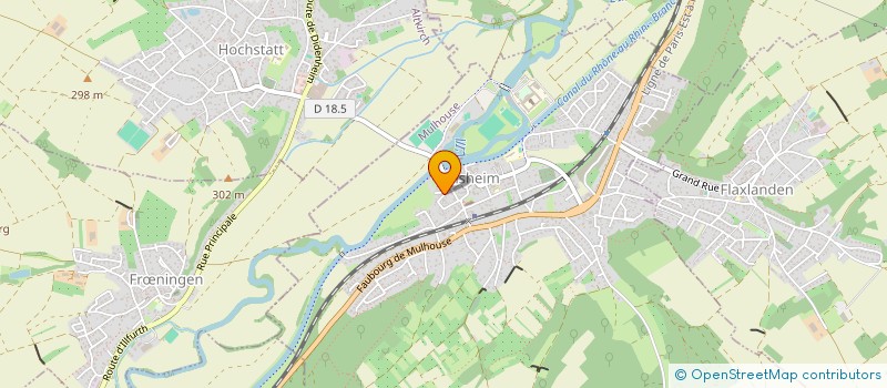 localisation de l'entreprise MADAME CINDY CHAPPUIS à ZILLISHEIM