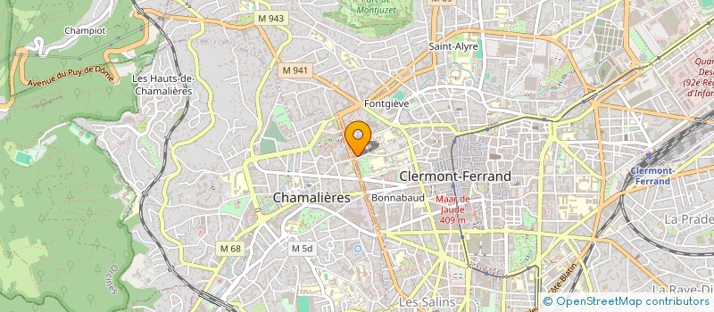 localisation de l'entreprise MADAME CINDY CHAPUT  CLERMONT-FERRAND