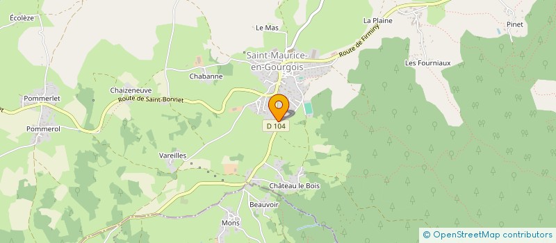 localisation de l'entreprise MADAME CINDY CHARDON  SAINT-MAURICE-EN-GOURGOIS