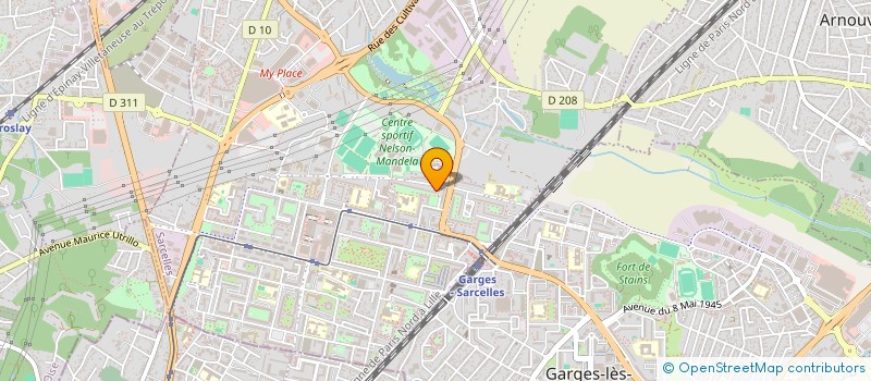 localisation de l'entreprise MADAME CINDY CHARLES  SARCELLES