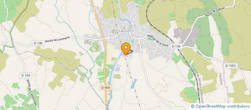 localisation de l'entreprise MADAME CINDY CHATELAIN  LAURENS