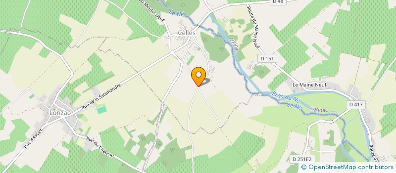 localisation de l'entreprise MADAME CINDY CHAUMET  CELLES