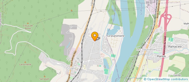 localisation de l'entreprise MADAME CINDY CHAZE  CRUAS