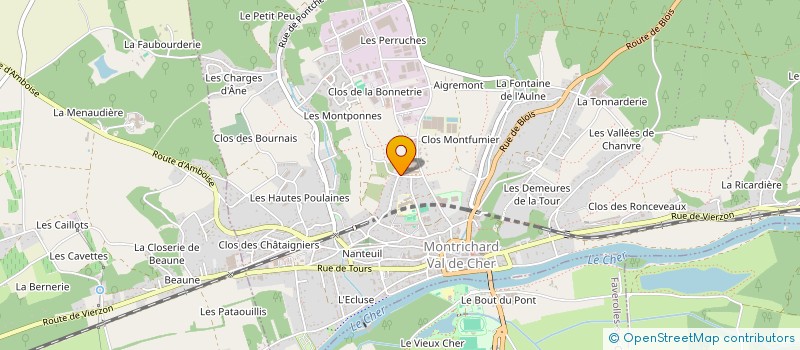 localisation de l'entreprise MADAME CINDY CLEMENT  MONTRICHARD-VAL-DE-CHER