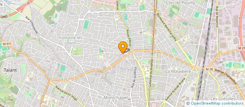 localisation de l'entreprise MADAME CINDY COCUSSE  FONTAINE-LES-DIJON