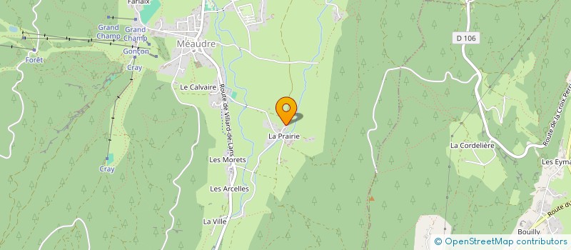 localisation de l'entreprise MADAME CINDY COLLAVET  AUTRANS-MEAUDRE EN VERCORS