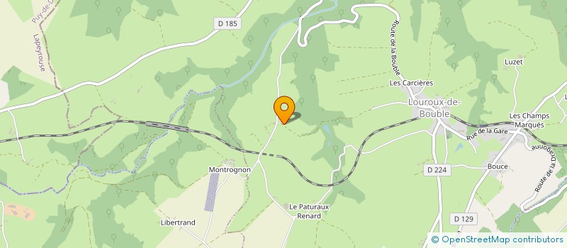 localisation de l'entreprise MADAME CINDY CONSTANT  LOUROUX-DE-BOUBLE