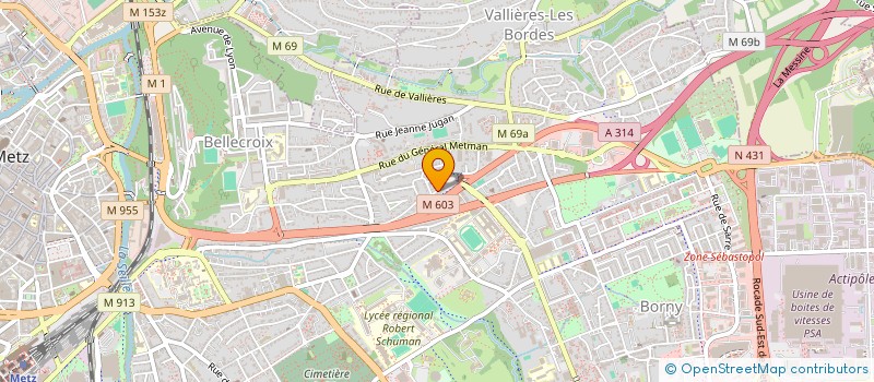 localisation de l'entreprise MADAME CINDY CORDIER  METZ