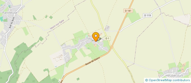 localisation de l'entreprise MADAME CINDY CREVEL  TILLY