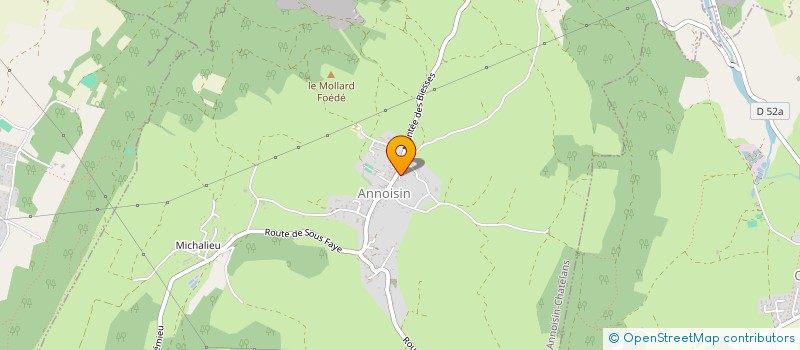 localisation de l'entreprise MADAME CINDY CROLLARD  ANNOISIN-CHATELANS