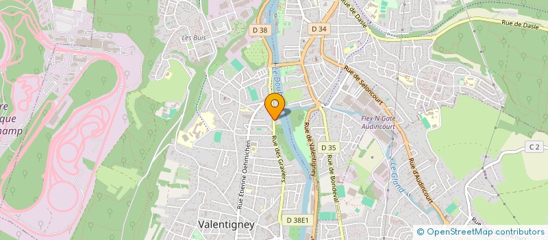 localisation de l'entreprise MADAME CINDY CURTY  VALENTIGNEY