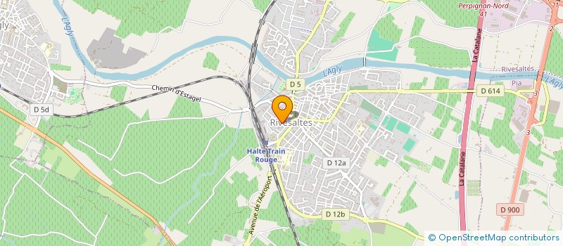 localisation de l'entreprise MADAME CINDY DALLEAU  RIVESALTES