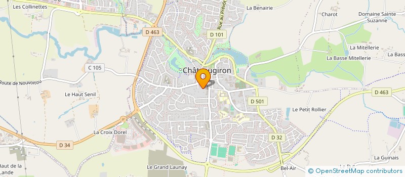 localisation de l'entreprise MADAME CINDY DAVID  CHATEAUGIRON