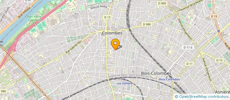 localisation de l'entreprise MADAME CINDY DAVID à COLOMBES