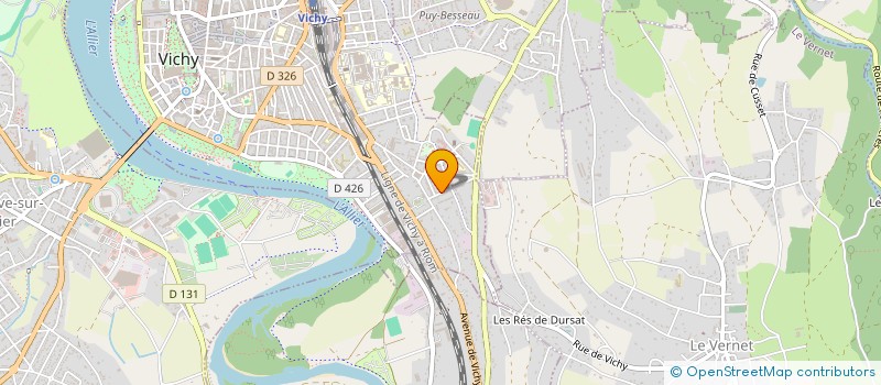 localisation de l'entreprise MADAME CINDY DE ARAUJO à VICHY