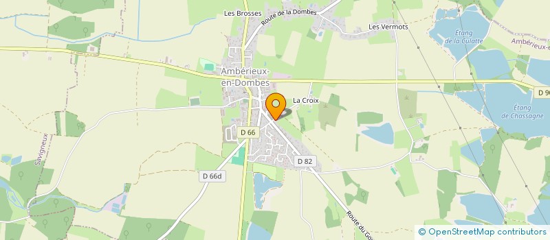 localisation de l'entreprise MADAME CINDY DE ARAUJO  AMBERIEUX-EN-DOMBES