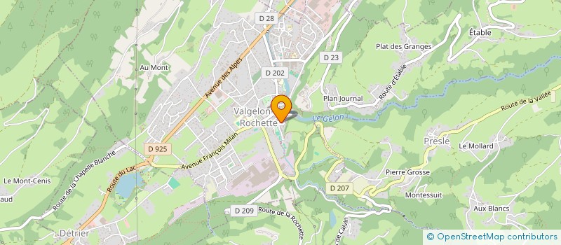 localisation de l'entreprise MADAME CINDY DE AZEVEDO  VALGELON-LA ROCHETTE