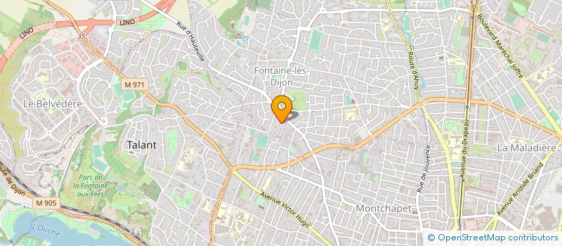 localisation de l'entreprise MADAME CINDY DE SOUSA  FONTAINE-LES-DIJON