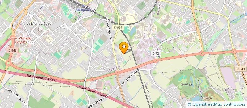 localisation de l'entreprise MADAME CINDY DELALLEAU  BETHUNE