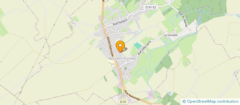 localisation de l'entreprise MADAME CINDY DELANNOY  NORRENT-FONTES