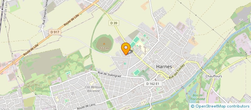 localisation de l'entreprise MADAME CINDY DELELIS  HARNES