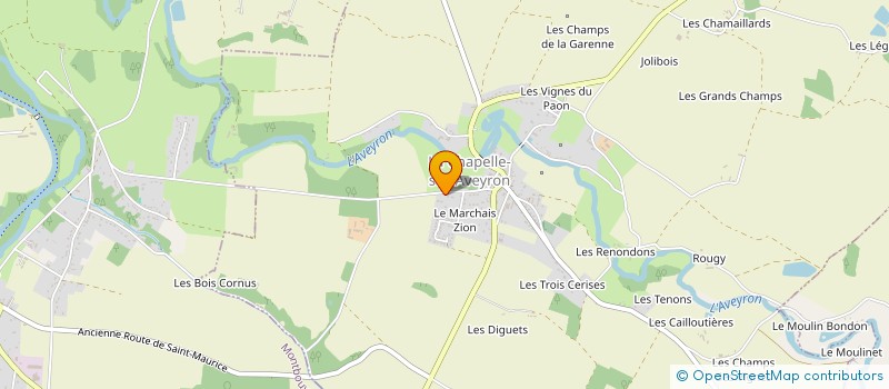 localisation de l'entreprise MADAME CINDY DENNINGER à LA CHAPELLE-SUR-AVEYRON