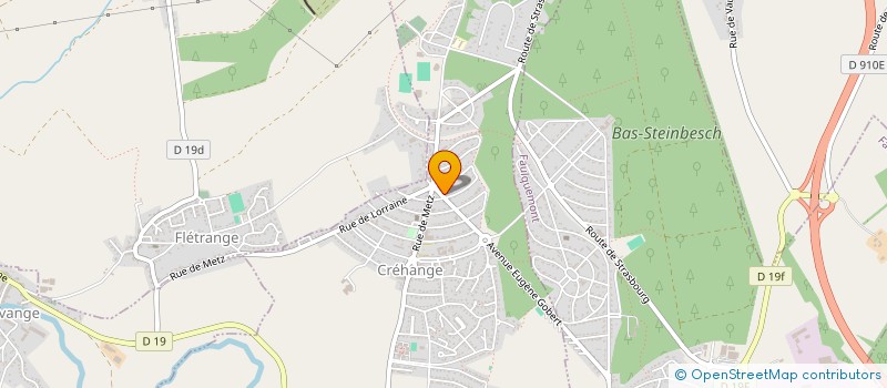 localisation de l'entreprise MADAME CINDY DEROCH  CREHANGE