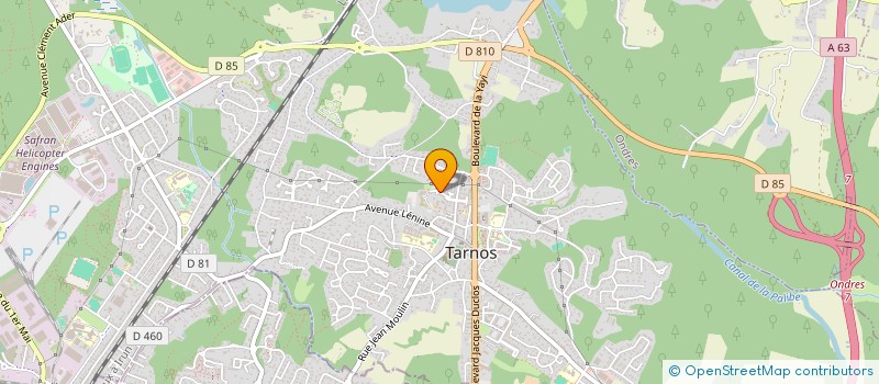 localisation de l'entreprise MADAME CINDY DESCAZAUX  TARNOS