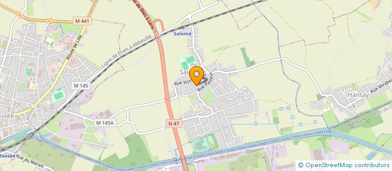 localisation de l'entreprise MADAME CINDY DESMARESCAUX  SALOME