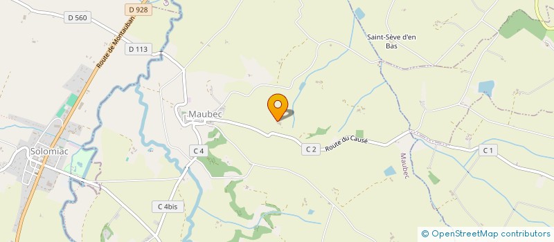 localisation de l'entreprise MADAME CINDY DIAGUE  MAUBEC