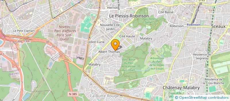 localisation de l'entreprise MADAME CINDY DIEUDONNE à LE PLESSIS-ROBINSON