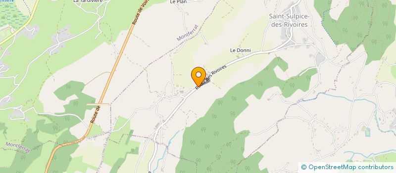 localisation de l'entreprise MADAME CINDY DREVON  SAINT-SULPICE-DES-RIVOIRES