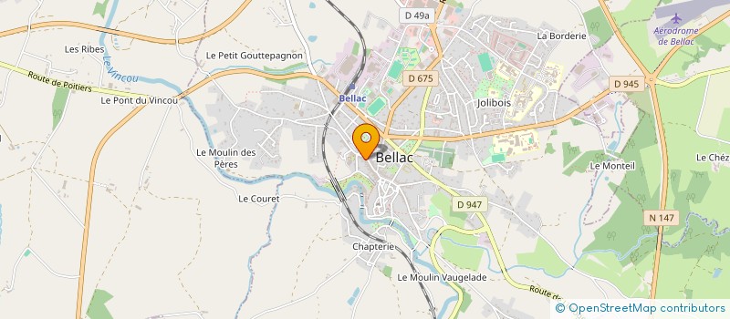 localisation de l'entreprise MADAME CINDY DUC  BELLAC