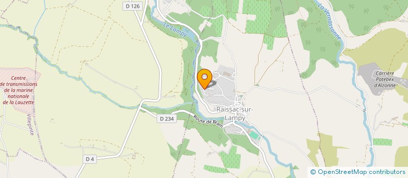 localisation de l'entreprise MADAME CINDY DUCRAY  RAISSAC-SUR-LAMPY