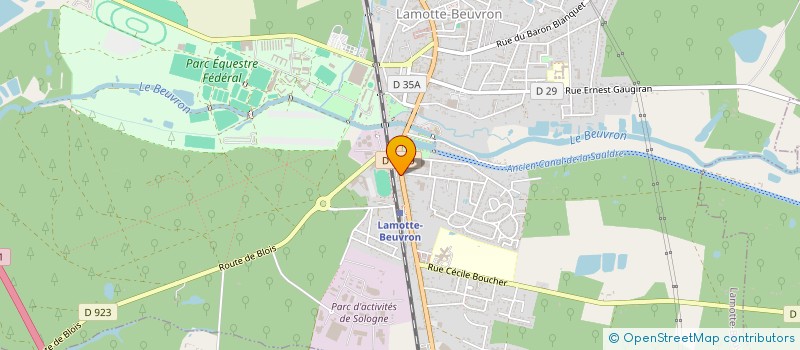 localisation de l'entreprise MADAME CINDY DUPIN  LAMOTTE-BEUVRON