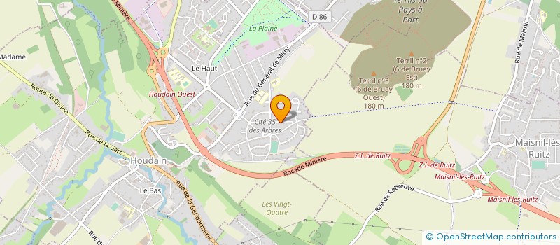 localisation de l'entreprise MADAME CINDY DUPORGE  HOUDAIN