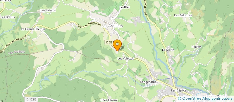 localisation de l'entreprise MADAME CINDY DUPRE  LES ARDILLATS