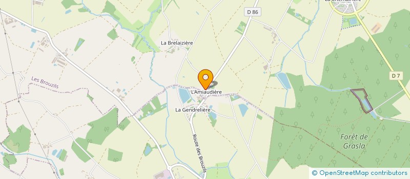 localisation de l'entreprise MADAME CINDY ERITEAU  LES BROUZILS