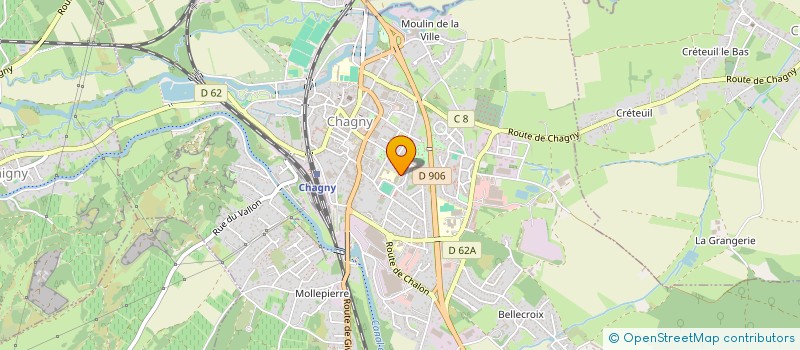 localisation de l'entreprise MADAME CINDY ESTERMANN  CHAGNY