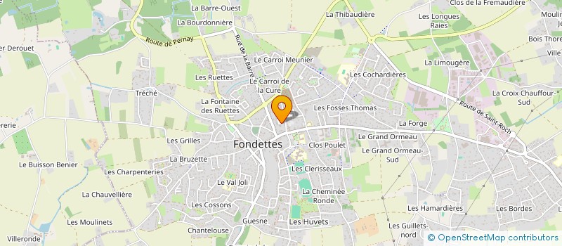 localisation de l'entreprise MADAME CINDY FANNY COMMENCAIS à FONDETTES